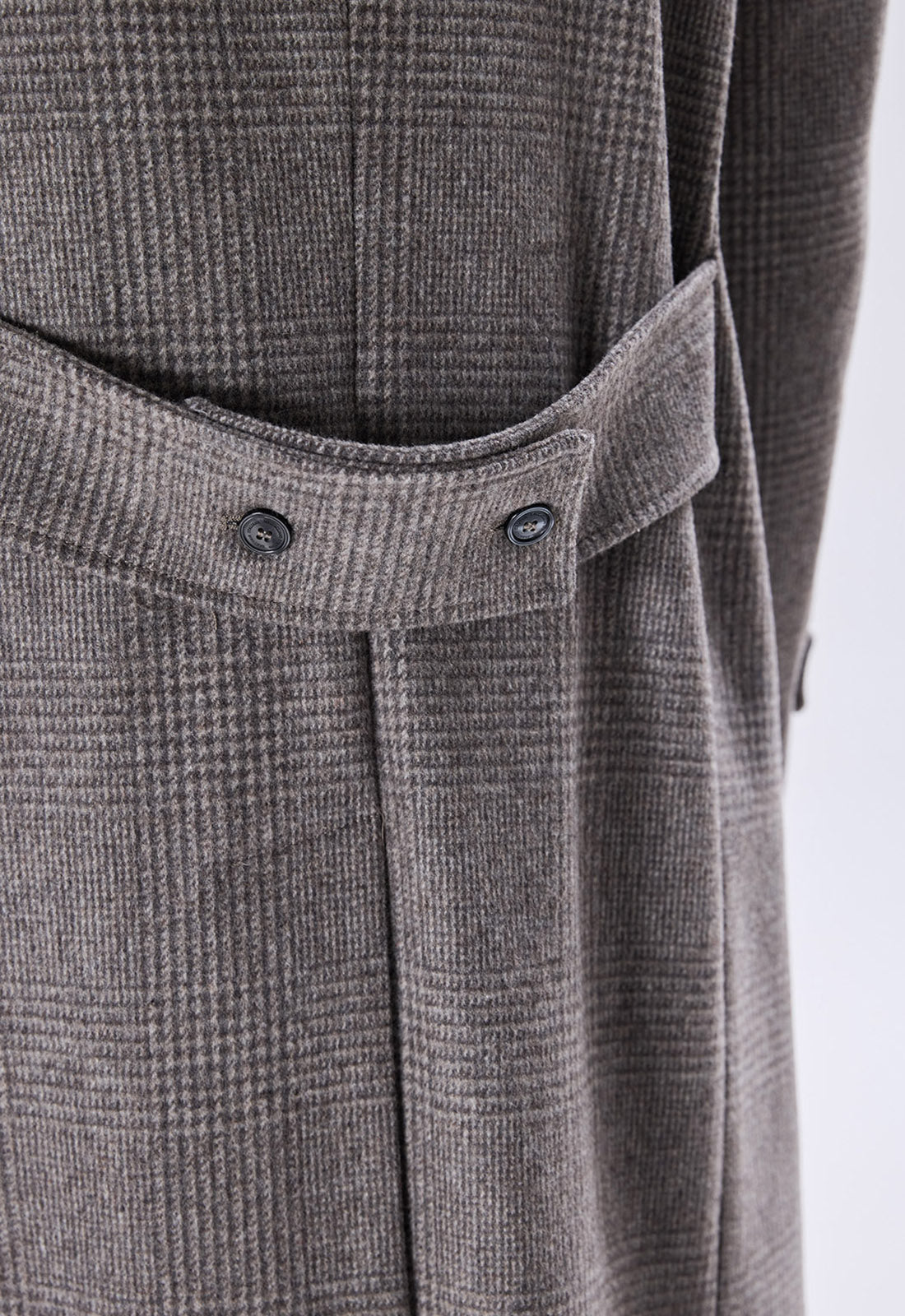 Double-breasted Check Coat