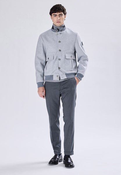 Wool Bomber Jacket