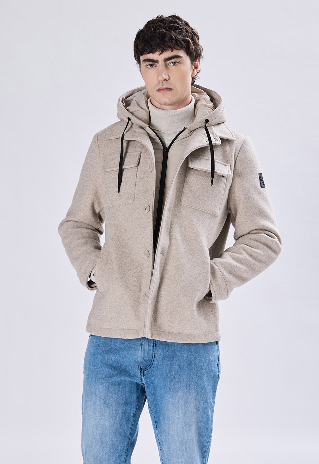 Fly Jacket in Eco Lana