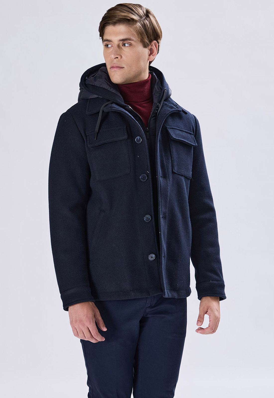 Fly Jacket in Eco Lana